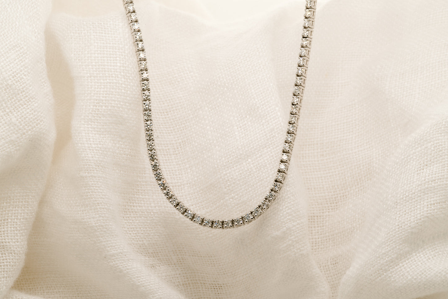 The Zoe Diamond Tennis Necklace